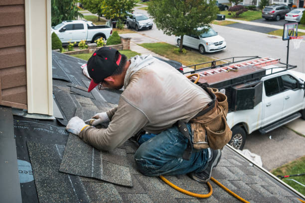 Professional Gutter Repair And Installation technician working in Preston, WA